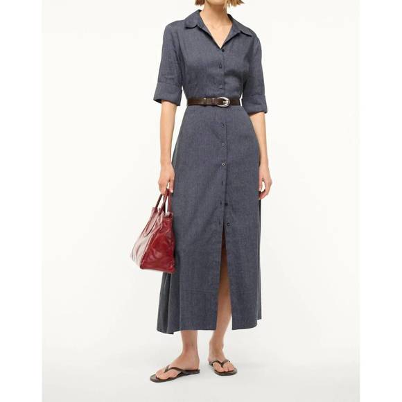 Joan Linen Dress - Chambray
